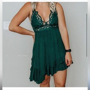 Free People One Adella Mini Slip Dress